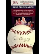 JOE TORRE AUTOGRAPHED SIGNED OMLB BASEBALL JSA CERTIFIED HOF 14 YANKEES - $218.18 CAD