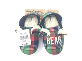 Dearfoams Cozy Comfort LIL Bear Closedback Memory Foam Slippers Size 11 - 12 NWT - £12.49 GBP