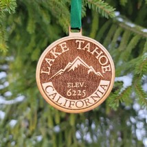 Lake Tahoe California Ornament Christmas Wood Laser Cut CA 3&quot; - £15.02 GBP