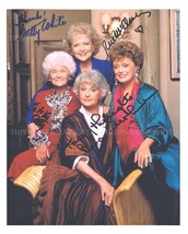 Betty White Bea Arthur Mcclanahan Getty Signed 8x10 Rp Photo The Golden Girls - £12.58 GBP