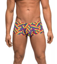 MALE POWER MULTI COLOR MINI POUCH SHORT SIZE XLARGE - $21.28