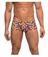 MALE POWER MULTI COLOR MINI POUCH SHORT SIZE XLARGE - $29.70 CAD