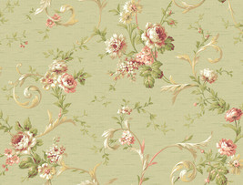 Georgetown Designs/York Wallcoverings CG5640 Floral 2-PC Wallpaper Roll ... - £70.77 GBP