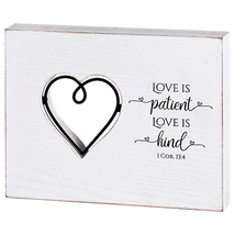 Love Is Kind Tabletop Wire Heart Plaque - $13.95