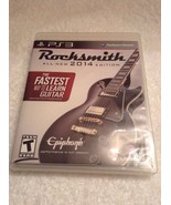 PS3 ROCKSMITH 2014 Edition GAME ONLY Complete with Manual &amp; Case Adult o... - £11.75 GBP