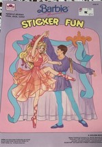 Golden Vintage Barbie Ken Sticker Fun Coloring Book 1990 Ballet Fashion ... - $17.82
