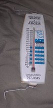 Vintage Daily Dispatch Rock Island IL Argus Side Mount 7&quot; Thermometer - £20.44 GBP