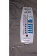 Vintage Daily Dispatch Rock Island IL Argus Side Mount 7&quot; Thermometer - £20.70 GBP