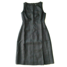 NWT J.Crew 365 Pleated A-line in Black Structured Linen Sleeveless Dress 2T - £56.76 GBP