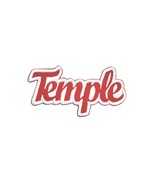 Temple Embroidered Applique Iron On Patch 4&quot; x 2&quot; Basketball University - £7.48 GBP