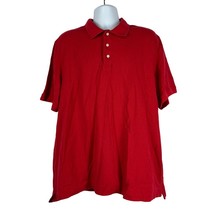 Croft &amp; Barrow Men&#39;s Easy Care Red Polo Shirt Size XXL - £11.15 GBP