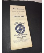 1952 Mono-Stanislaus Outing Road Map – Auto Club of Southern California ... - $24.31