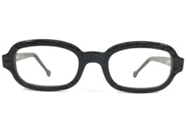 Vintage La Eyeworks Brille Rahmen SKAGG 101 Schwarz Oval Dick Felge 48-23-140 - £43.78 GBP