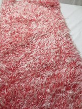 Faux Fur Long Pile Fabric Red &amp; White Bears Doll  Pillows 64&quot; Wide 1 YD - $30.00