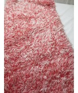 Faux Fur Long Pile Fabric Red &amp; White Bears Doll  Pillows 64&quot; Wide 1 YD - $30.00
