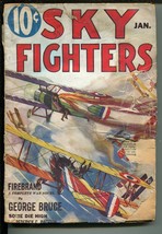 Sky Fighters 01/1933-AIR War PULPS-WWI-FIREBRAND-GEORGE BRUCE-pr/fr - £47.64 GBP