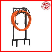 Alloy Steel Garden Hose Stand with Hooks - Supports 150 Feet, Freestandi... - $62.07