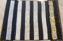 Auth Chanel Black White Stripe Large Cotton Scarf Wrap Beach Pareo - $699.99