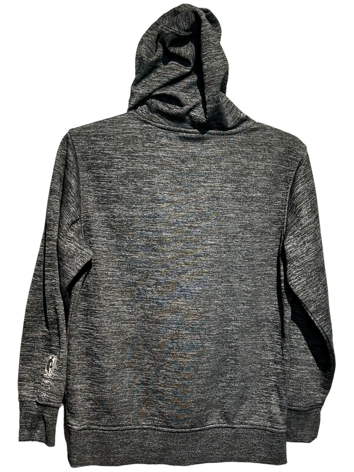nba sweatshirt youth L (14-16) Gray Black Hoodie Sweater Pullover Basketball EUC Item image 7