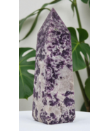 Superb Blue LEPIDOLITE Crystal Tower Healing Wand Reiki Stone Decor Gift... - $95.46