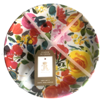 Rachel Ashwell Floral 8&quot; Melamine Lunch Snack Plates Set of 4 Indoor Out... - £38.27 GBP