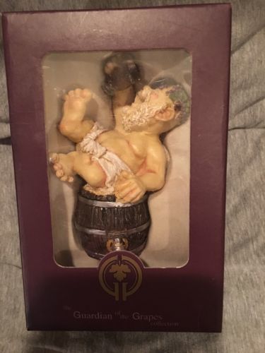 1998 GUARDIAN OF THE GRAPES BOTTLE STOPPER CORK COLLECTION NIB WINE THINGS - £11.79 GBP