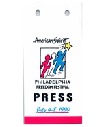 Press Pass 1990 Philadelphia Freedom Festival Keith Haring Logo AIDS Awa... - £23.21 GBP