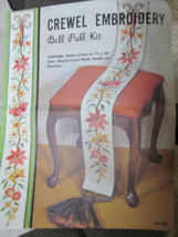 ""Elsa Williams - Crewel Embroidery - Bell Pull Kit"" On Linen - $24.89