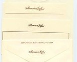 The Mansion on Turtle Creek Boulevard Stationery &amp; Envelope Dallas Texas - $27.72
