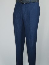 Men's ENZO Linen Spring Summer Suit Light Weight Breathable E58302-2 Navy Blue image 10