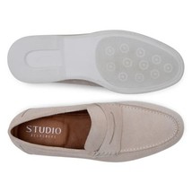 Belvedere Men's Walking Shoes Penny Loafer Niko  Sand Suede Leather image 6