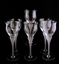 Vintage wedding Goblets - fancy art nouveau stems - 9 piece 9&quot; tall - crystal  - £98.77 GBP