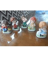 Lot Vintage Porcelain Boy Girl Best Pet Friend Figurines HOMCO mid centu... - $25.97 CAD