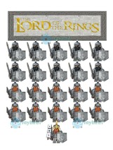 21Pcs The Hobbit Lord of the rings Dwarves army Dain Ironfoot Minifigures - £26.27 GBP