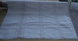 Vintage Linen Long Tablecloth - Made In Belgium - Vgc - Great Vintage Piece - £51.36 GBP