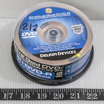 Delkin Devices Archival Gold DVD-R 21 Pack The 100 Year Disc New Unused - $69.29