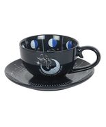 Blue Moon Phase Teacup and Saucer Set – Celestial Gift - $28.70