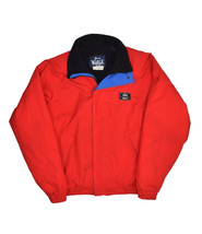 Vintage Woolrich Goretex Jacket Mens L Red Polarplus Fleece Lined Made i... - £35.53 GBP