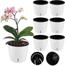 6 Pack Self Watering Pots For Indoor Plants, 6.7&quot; Large African Violet Pot For - £30.67 GBP