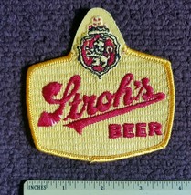 Stroh&#39;s Beer collectors Breweriana  Vintage 80’s biker Jacket Patch - £4.33 GBP