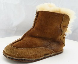 UGG Toddler Girls M Medium Brown Warm Leather - £17.45 GBP