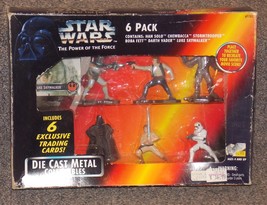 1995 Kenner Star Wars Die Cast Metal Collectible Figures 6 Pack New In P... - £31.92 GBP