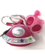 Aurora  Pink Fancy Pals 5.5&quot; Spacey Pink UFO Alien Stuffed Animal - $14.95