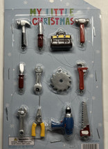 12 Piece Mini Tools Christmas Ornaments Carpentry Builder Handyman - $12.50