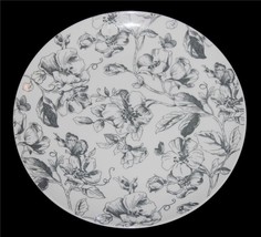 4 Sango VERAL Grey Cream Flowers Butterflies Thick Hvy 10.5&quot; Dinner Plat... - $39.99