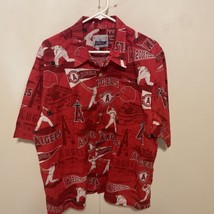 Vtg Reyn Spooner Anaheim Angels Béisbol MLB Mundo Serie Camisa Hombres Talla XL - £55.17 GBP