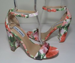 Steve Madden Size 8 M CARSSON Floral Heeled Sandals New Women&#39;s Shoes - £78.33 GBP