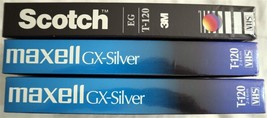 Maxwell GX-Silver 6 Hours Vhs Video New &amp; Sealed Plus One More! - £22.31 GBP