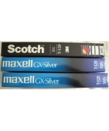 MAXWELL GX-Silver 6 Hours VHS Video New &amp; Sealed Plus One More! - £22.41 GBP