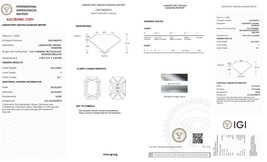 1.26 Ct RADIANT IGI Certified Lab Grown CVD Diamond F Color VS1 Clarity ... - $318.00